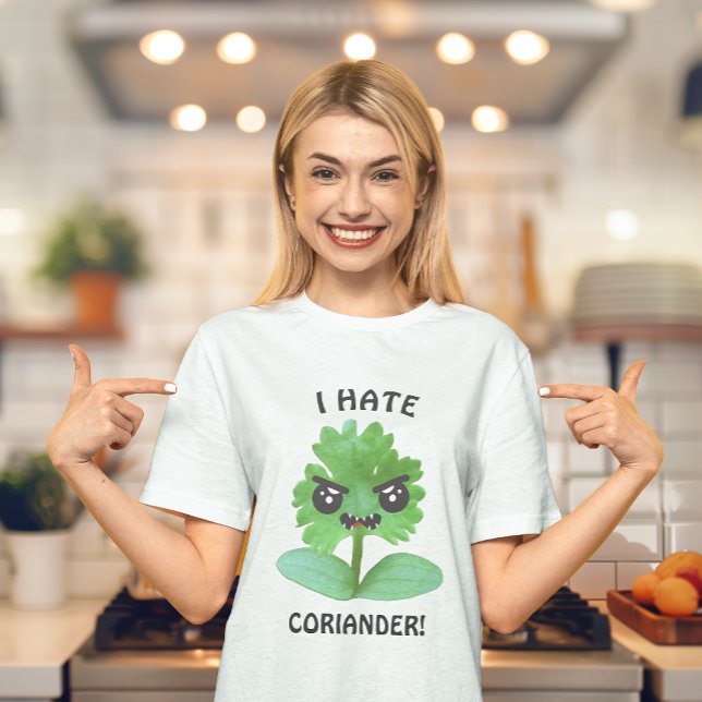 Camiseta Odio a Coriander T-Shirt (Coriander is pure evil! This campaign is gaining momentum around the world. )