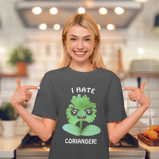 Camiseta Odio a Coriander T-Shirt (Make some coriander hating people very happy with this hilarious t shirt.)