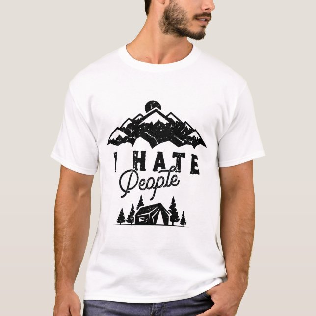 Camiseta odio a la gente (Anverso)