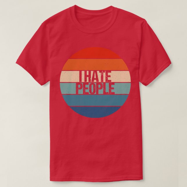Camiseta odio a la gente (Diseño del anverso)
