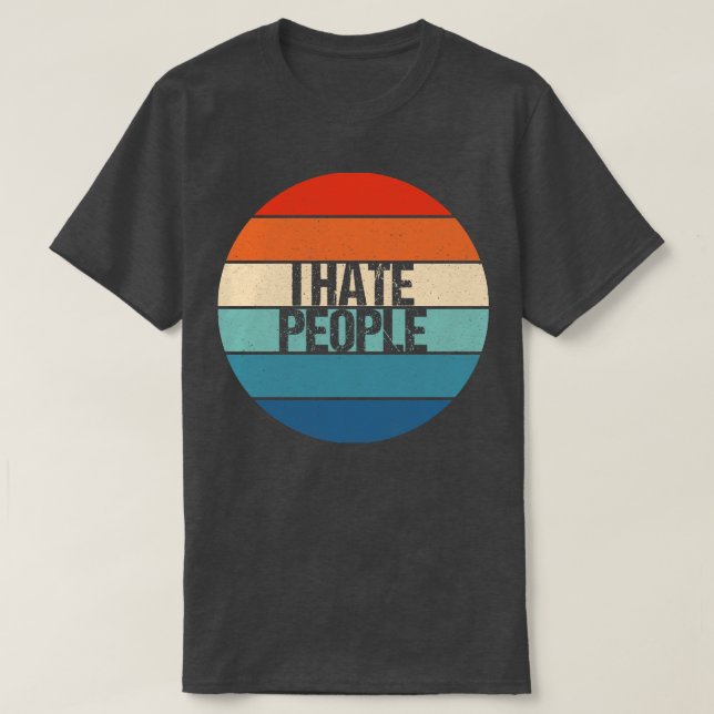 Camiseta odio a la gente (Diseño del anverso)
