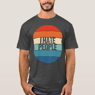 Camiseta odio a la gente