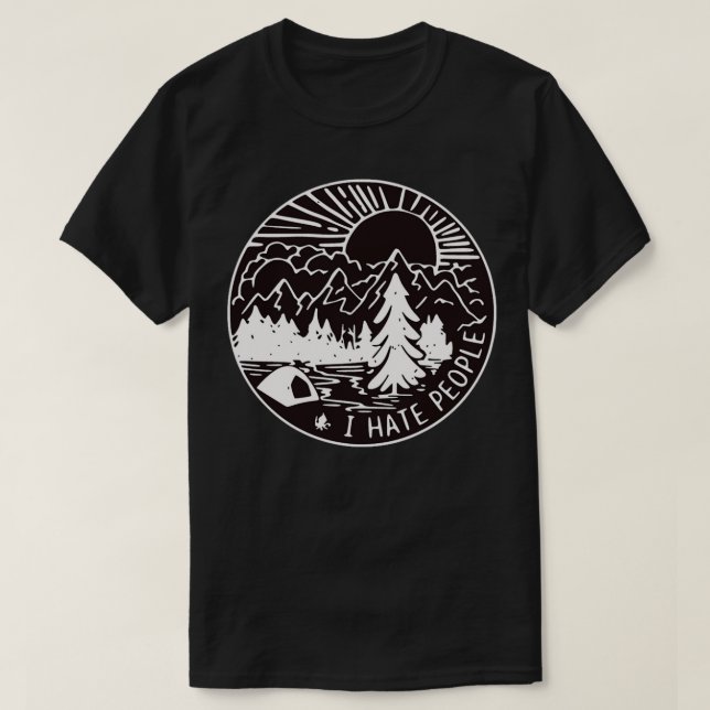 Camiseta Odio a la gente (Diseño del anverso)