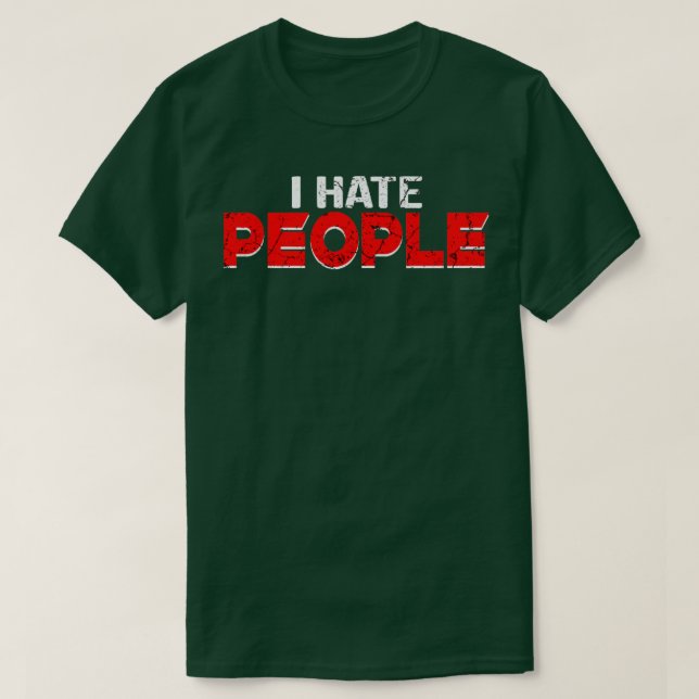 Camiseta Odio a la gente (Diseño del anverso)