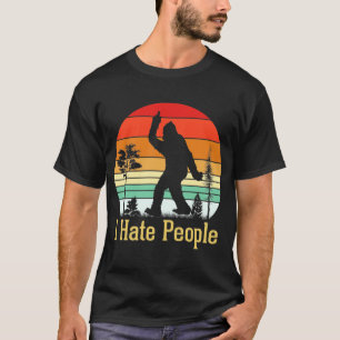 Camiseta Odio a la gente a pie de playa