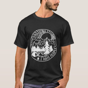 Camiseta Odio a la gente, amo acampar