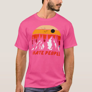 Camiseta Odio a la gente - Campamento natural