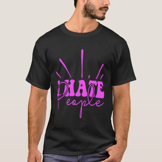 Camiseta Odio a la gente de la mañana (Anverso)