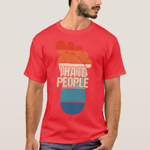 Camiseta Odio a la gente en grande