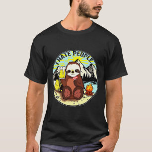 Camiseta Odio a la gente por la aventura al aire libre