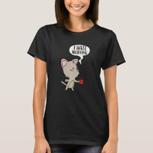 Camiseta Odio A La Gente Por La Mañana Y Por Las Mañanas Y