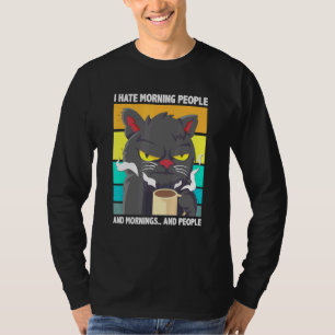 Camiseta Odio A La Gente Por La Mañana Y Por Las Mañanas Y