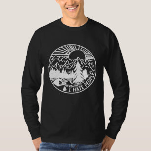 Camiseta Odio A La Gente Que Amo Camping Gracioso