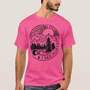 Camiseta Odio a la gente que amo el camping
