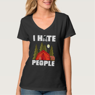 Camiseta Odio A La Gente Rv Van Camping Diciendo Feliz Camp