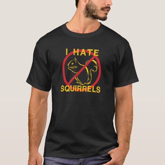Camiseta Odio a las ardillas (Anverso)