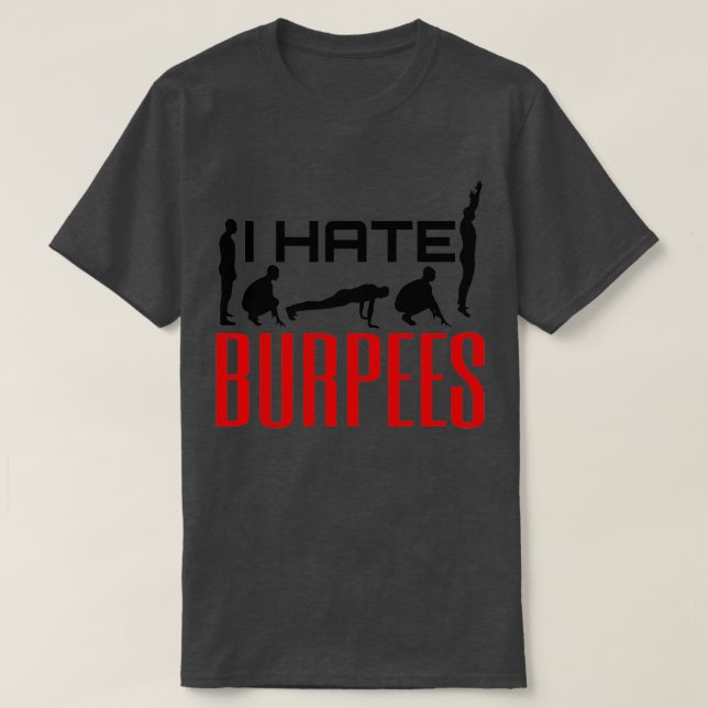 Camiseta Odio a las burpeas (Diseño del anverso)