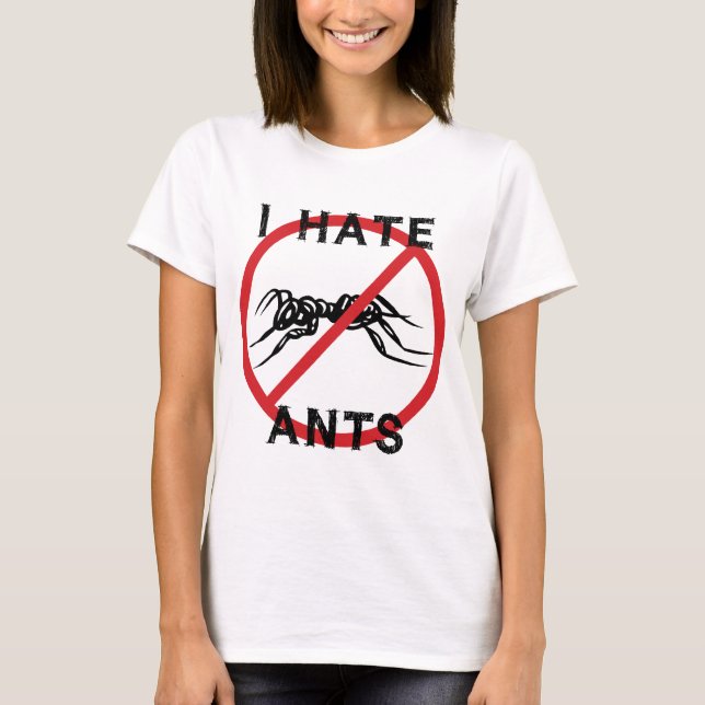 Camiseta Odio a las hormigas (Anverso)