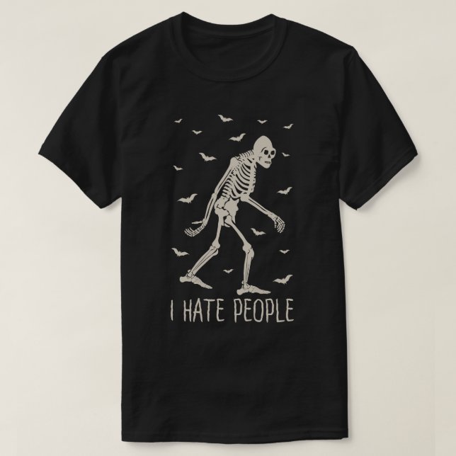 Camiseta Odio a las personas 3 (Diseño del anverso)