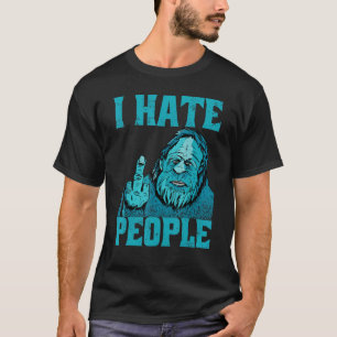 Camiseta Odio a las personas que cazan a los peatones mayor