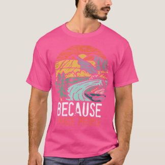 Camiseta Odio a las personas que practican senderismo por e
