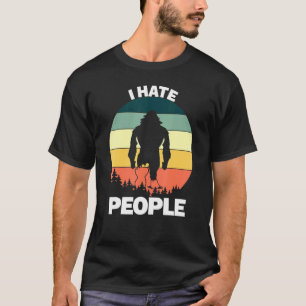 Camiseta Odio a las personas Sasquatchbig Foot Vintage Grap
