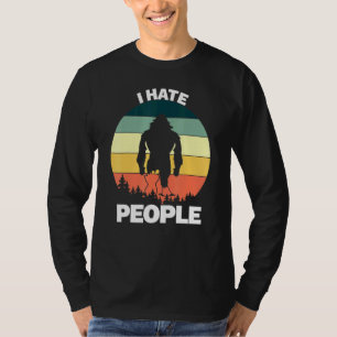 Camiseta Odio a las personas Sasquatchbig Foot Vintage Grap