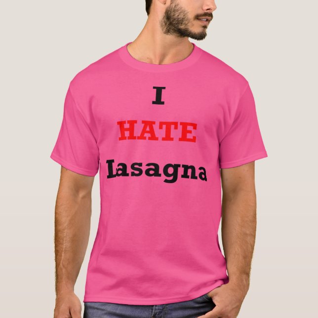 Camiseta Odio a Lasagna (Anverso)