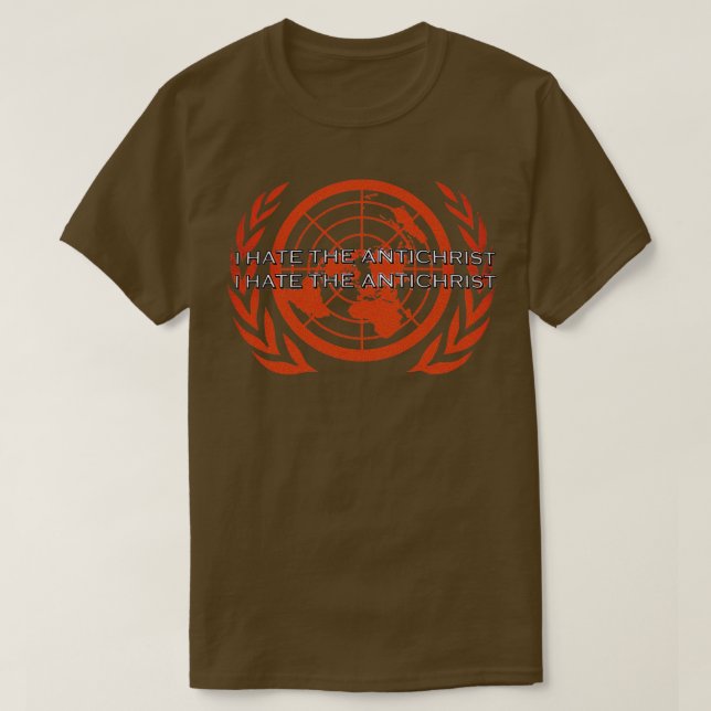 Camiseta Odio a los anticristas (Diseño del anverso)
