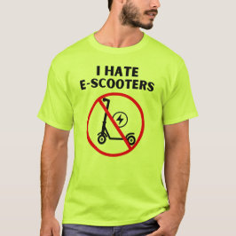 Camiseta Odio a los E-Scooters