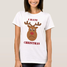 Camiseta Odio a los Navidades tristes renos