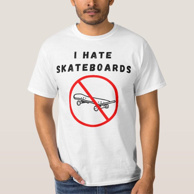 Camiseta Odio a los patinadores (Anverso)