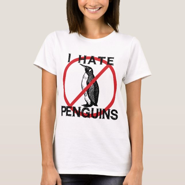 Camiseta Odio a los pingüinos (Anverso)