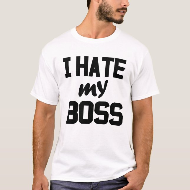 Camiseta Odio a mi jefe (Anverso)