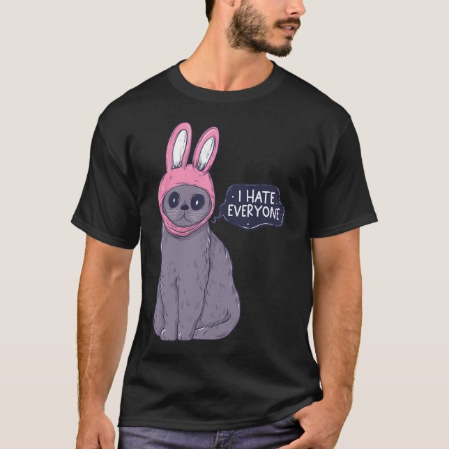 Camiseta Odio a todo el gato (Anverso)