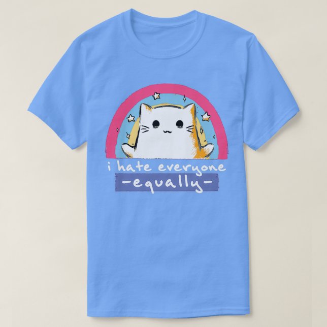 Camiseta Odio a todos por igual (Diseño del anverso)