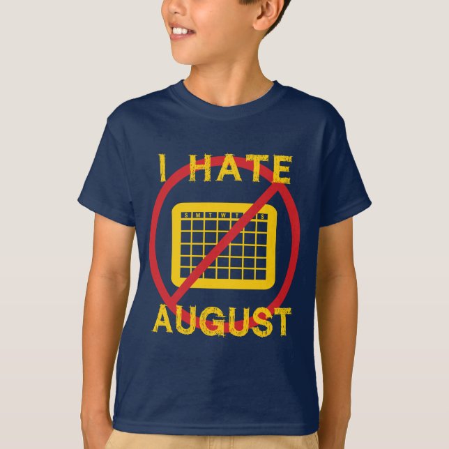 Camiseta Odio agosto (Anverso)