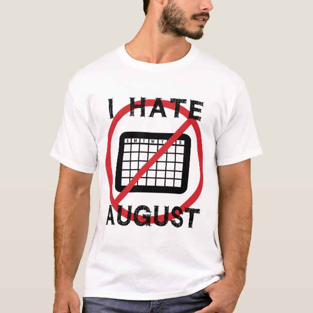 Camiseta Odio agosto (Anverso)