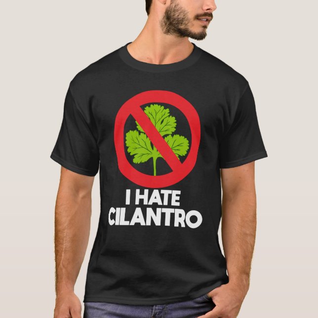 Camiseta Odio al cilantro cilantro (Anverso)