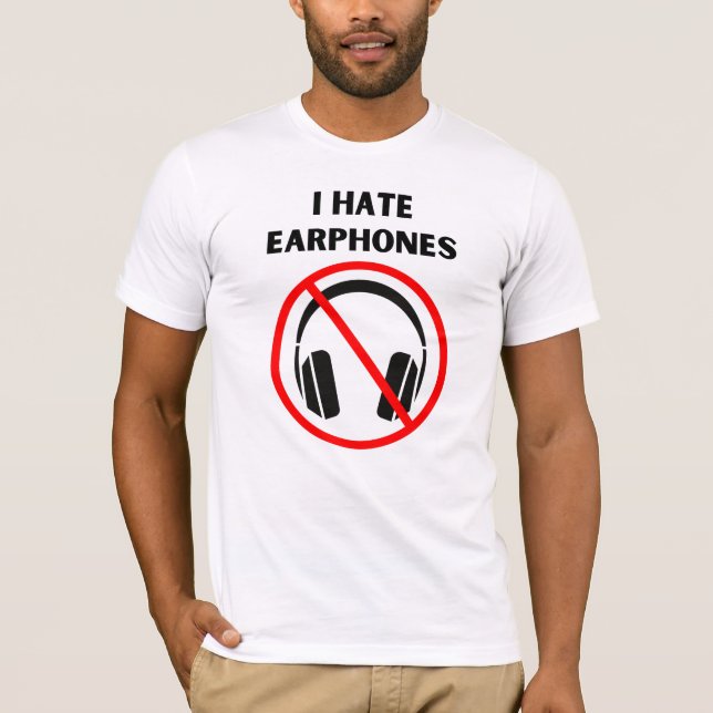 Camiseta Odio Auriculares (Anverso)