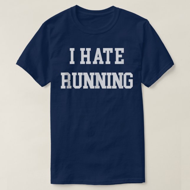 Camiseta Odio Correr Divertido Ejercicio De Ejercicio Cardi (Diseño del anverso)