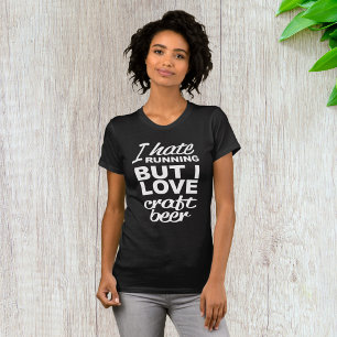 Camiseta Odio correr pero amo la cerveza artesanal