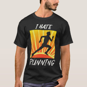 Camiseta Odio Correr Sarcásticamente Camino Corredor