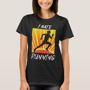 Camiseta Odio Correr Sarcásticamente Camino Corredor