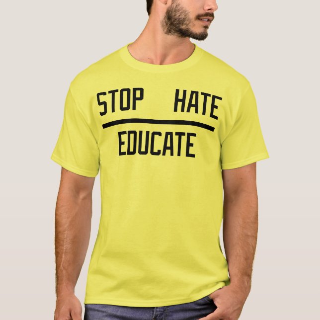 CAMISETA ODIO DE LA PARADA - EDUQUE (Anverso)