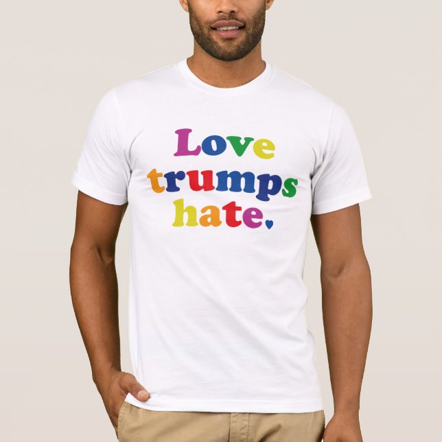 Camiseta Odio de los triunfos del amor de GLBT (Anverso)