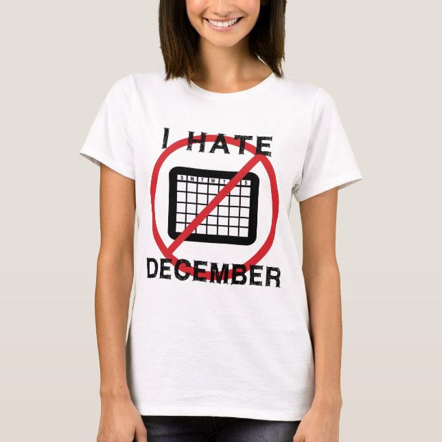 Camiseta Odio diciembre (Anverso)
