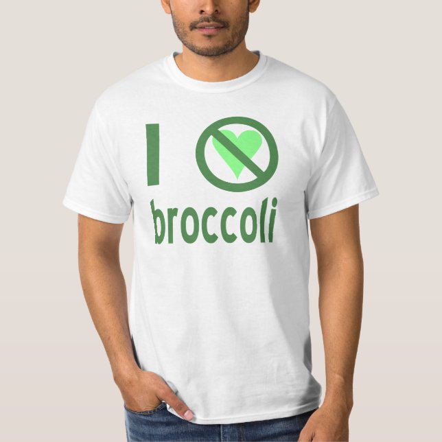 Camiseta Odio el brócoli Texto Verde (Anverso)