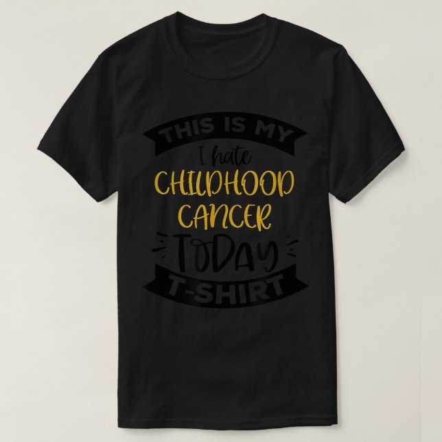 Camiseta Odio el cáncer infantil (Diseño del anverso)