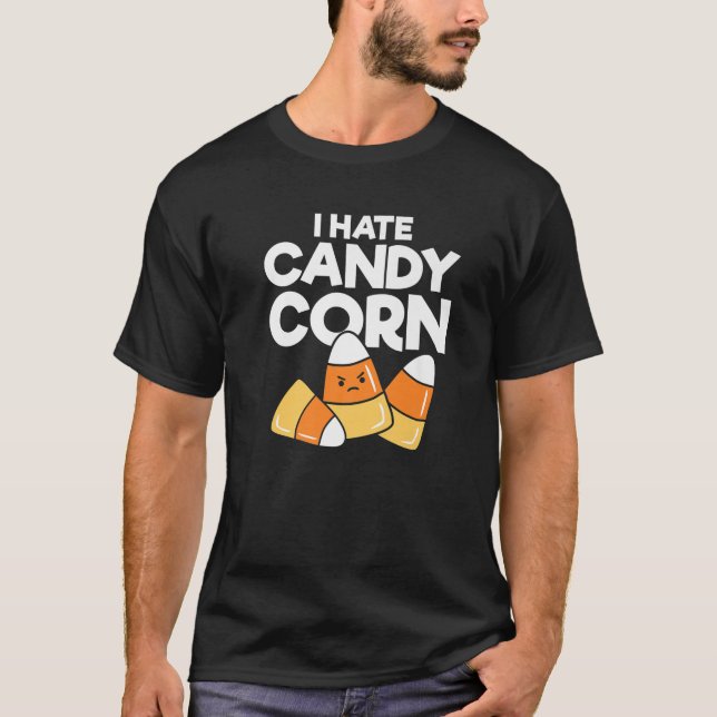 Camiseta Odio El Candy Corn Cute Kawaii Niños Divertidos Ad (Anverso)